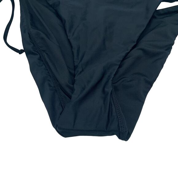 New NWT J. Crew Black Beaded Cheeky Side Tie Bikini Swim Bathing Suit Bottom XL - Picture 4 of 8